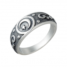 Кольцо 2197 Серебряные кольца и печатки