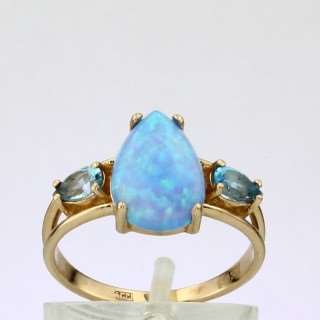 Кольцо. Опал. Арт.975ОгТ из золота 585 пробы